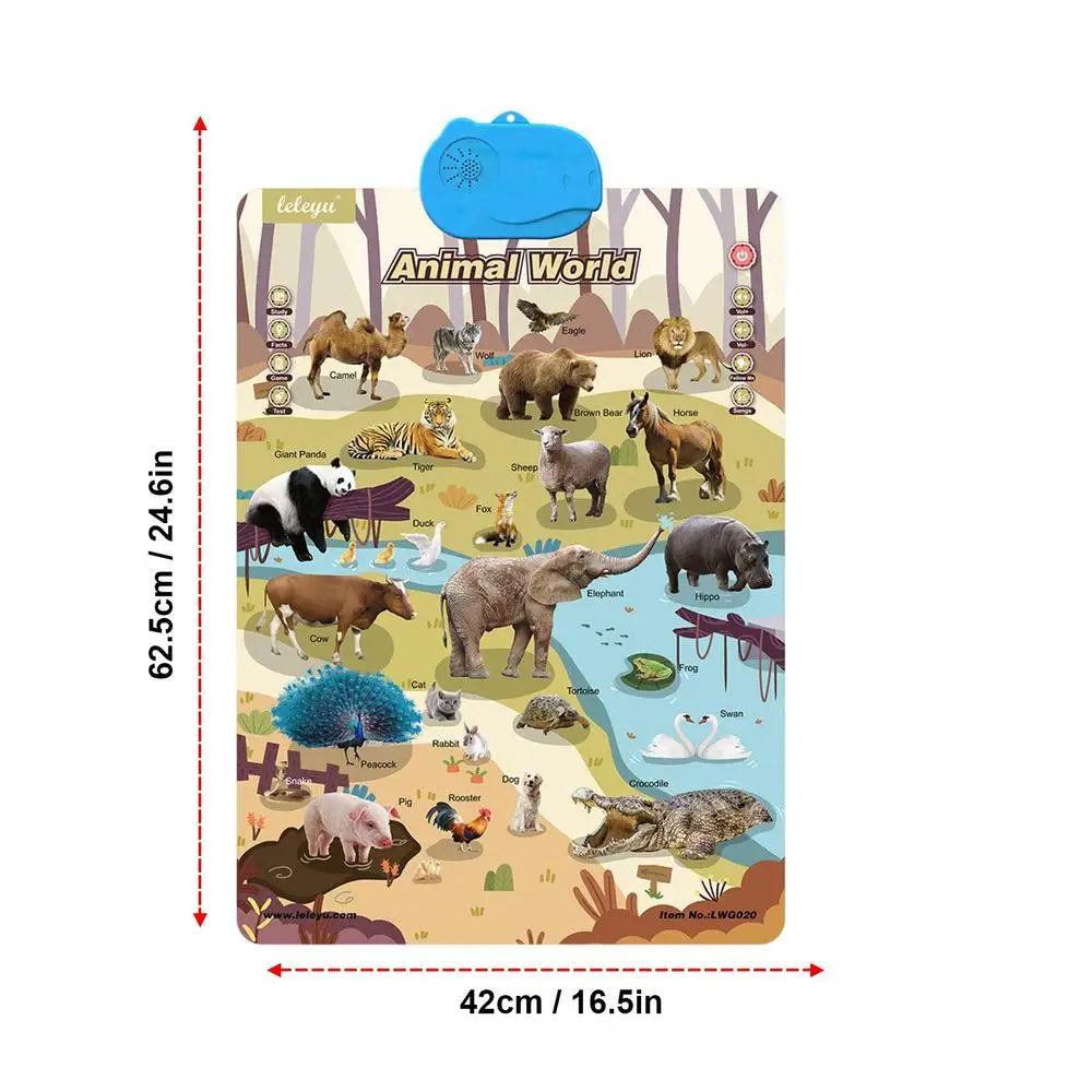 Interaktywna tablica dźwiękowa dla dzieci | Nauka angielskich słów 0,5 kg 7