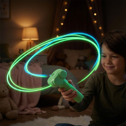 GlowRope™ – Elektryczny wyrzutnik świecącego sznurka dla dzieci
