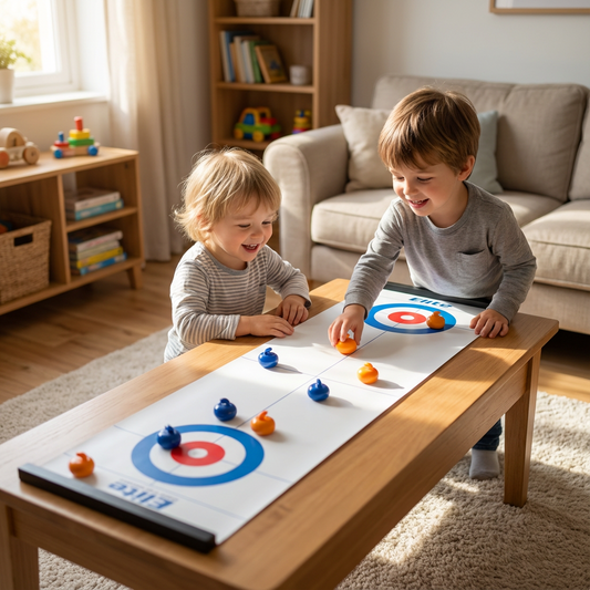 Gra Stołowa Curling – Zabawa dla Całej Rodziny!