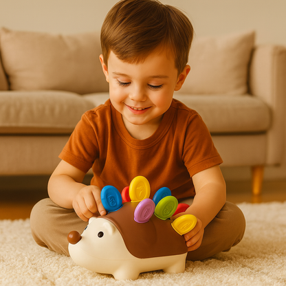 Zabawka „Wtykowy Jeż” – Montessori dla małych rączek!