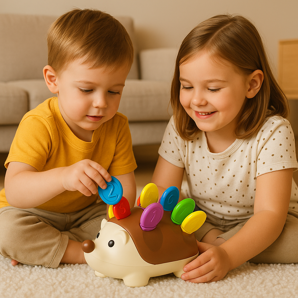 Zabawka „Wtykowy Jeż” – Montessori dla małych rączek!