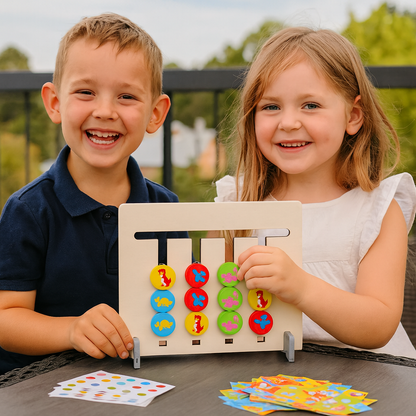 Drewniana Gra Montessori | Rozwija Kreatywność Dla Dzieci 0,5 kg 0