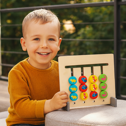 Drewniana Gra Montessori | Rozwija Kreatywność Dla Dzieci 0,5 kg 1