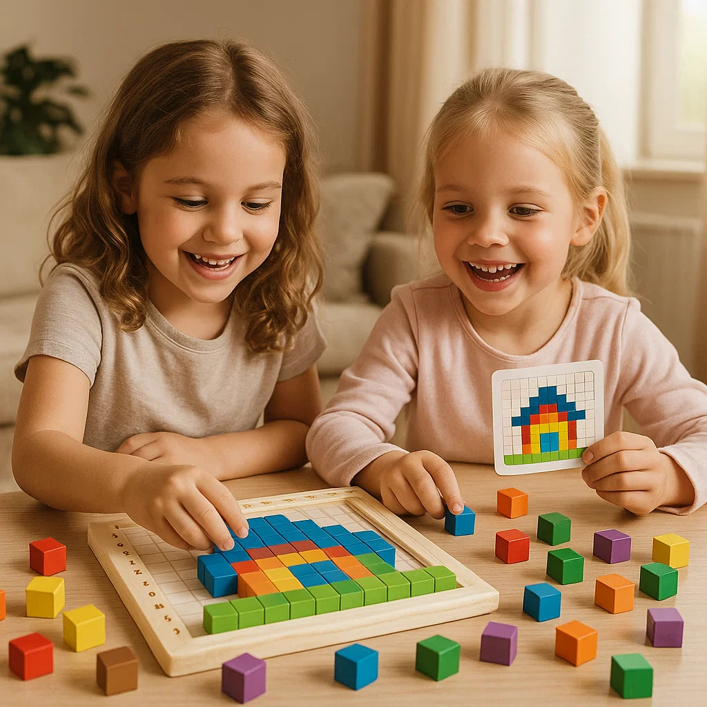 Drewniana gra logiczna | Rozwój kreatywności i umiejętności 0,5 kg 0