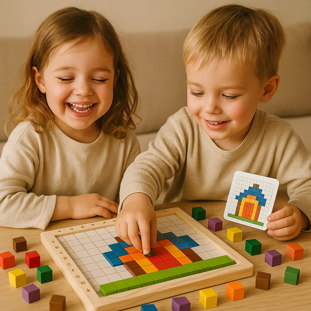 Drewniana gra logiczna | Rozwój kreatywności i umiejętności 0,5 kg 2
