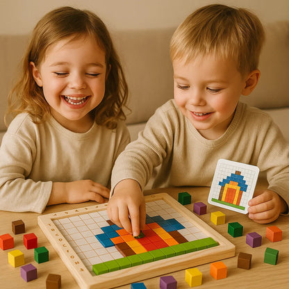 Drewniana gra logiczna | Rozwój kreatywności i umiejętności 0,5 kg 2