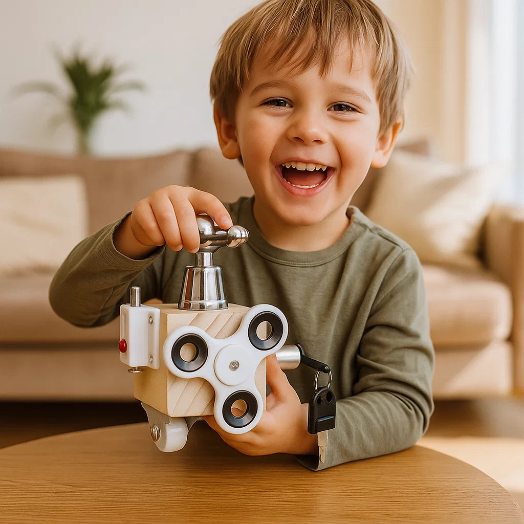 Drewniana kostka sensoryczna | Rozwój umiejętności motorycznych 0,5 kg 0
