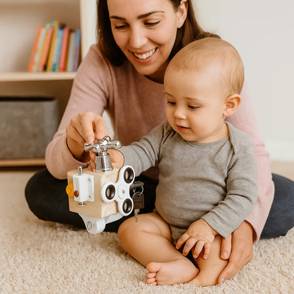 Drewniana kostka sensoryczna | Rozwój umiejętności motorycznych 0,5 kg 2
