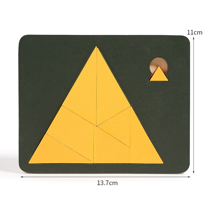 Drewniana układanka logiczna Tangram | Rozwija kreatywność 0.5kg 7