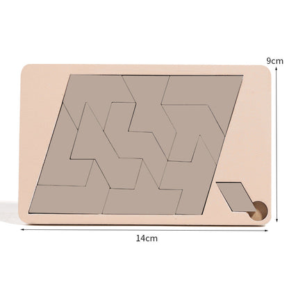 Drewniana układanka logiczna Tangram | Rozwija kreatywność 0.5kg 8