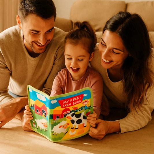 Edukacyjna książka o farmie | Miękka książka z filcu 0,5 kg 0