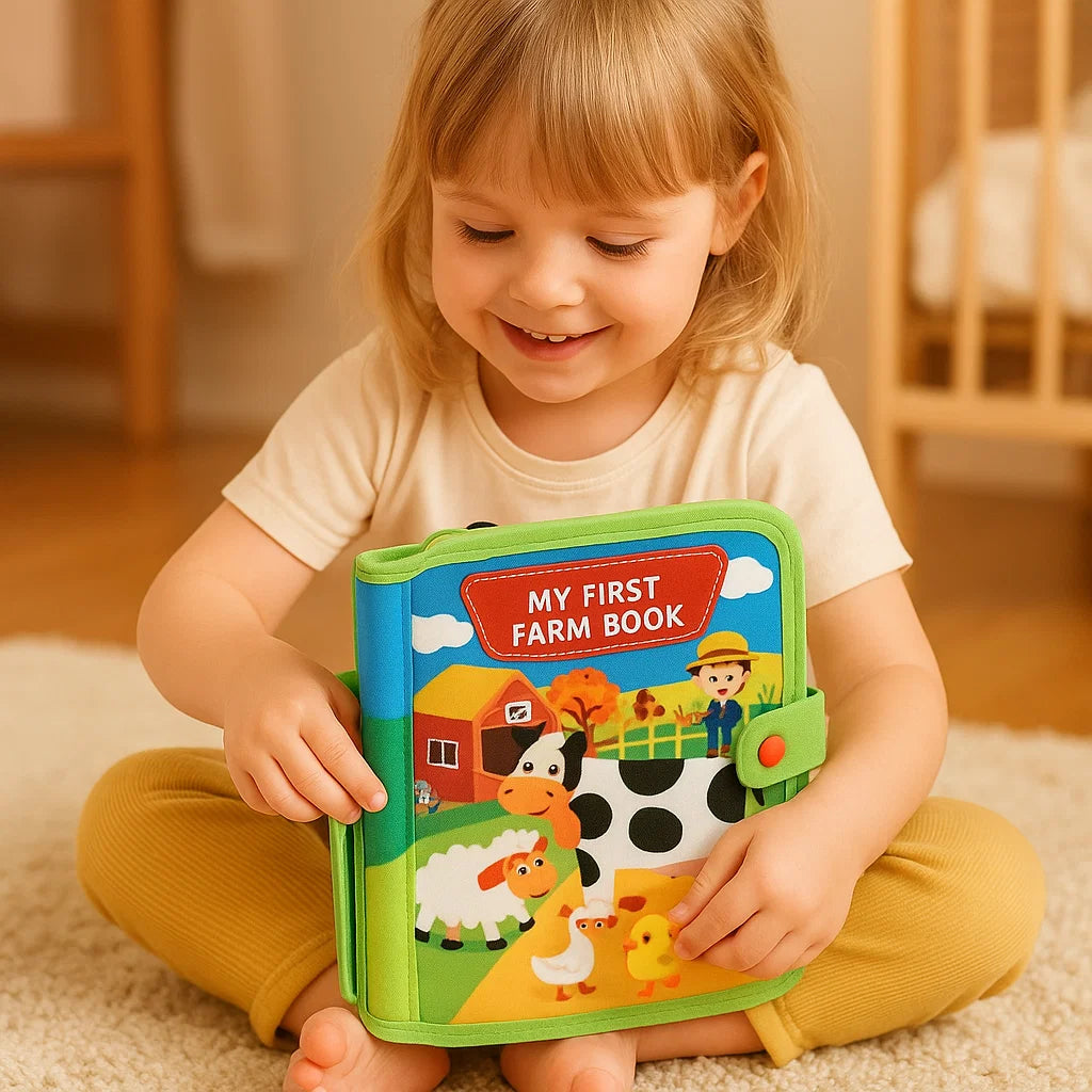 Edukacyjna książka o farmie | Miękka książka z filcu 0,5 kg 3