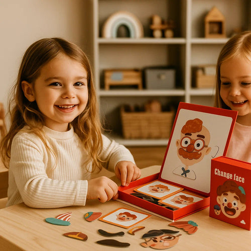 Edukacyjne puzzle emocji | Rozwija inteligencję emocjonalną 0,5 kg 0