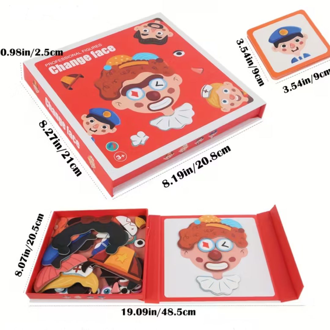 Edukacyjne puzzle emocji | Rozwija inteligencję emocjonalną 0,5 kg 3