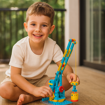 Edukacyjny zestaw klocków 3w1 | Rozwija kreatywność i umiejętności manualne 0.5kg 0