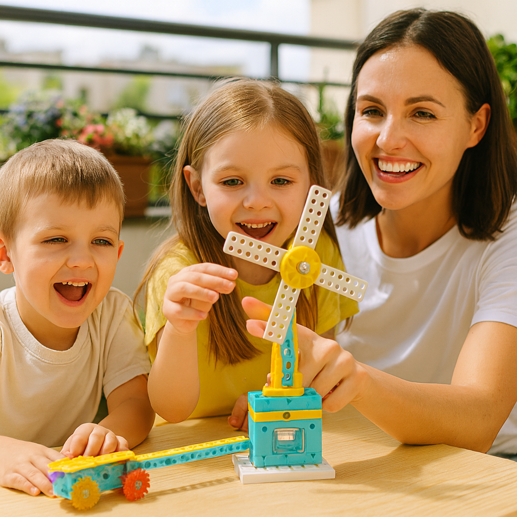Edukacyjny zestaw klocków 3w1 | Rozwija kreatywność i umiejętności manualne 0.5kg 1
