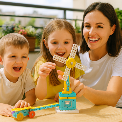 Edukacyjny zestaw klocków 3w1 | Rozwija kreatywność i umiejętności manualne 0.5kg 1