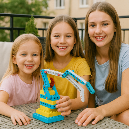 Edukacyjny zestaw klocków 3w1 | Rozwija kreatywność i umiejętności manualne 0.5kg 2