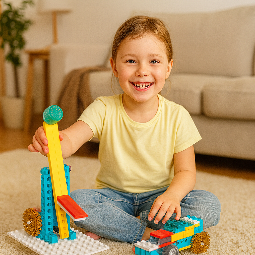 Edukacyjny zestaw klocków 3w1 | Rozwija kreatywność i umiejętności manualne 0.5kg 7