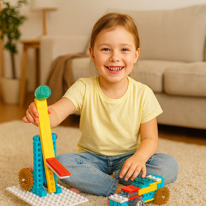 Edukacyjny zestaw klocków 3w1 | Rozwija kreatywność i umiejętności manualne 0.5kg 7