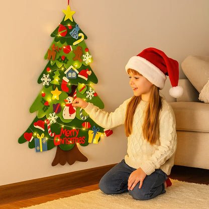 Filcowa choinka DIY dla dzieci | Kreatywna dekoracja 0,5 kg 0