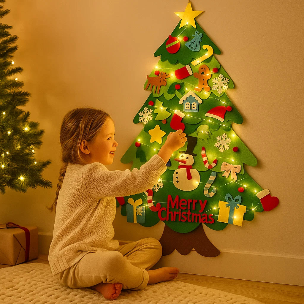 Filcowa choinka DIY dla dzieci | Kreatywna dekoracja 0,5 kg 1