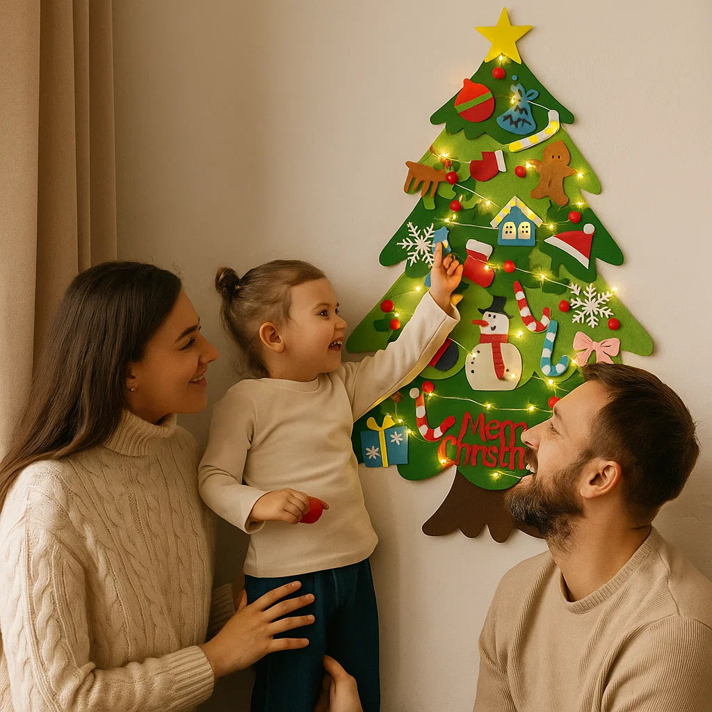 Filcowa choinka DIY dla dzieci | Kreatywna dekoracja 0,5 kg 2