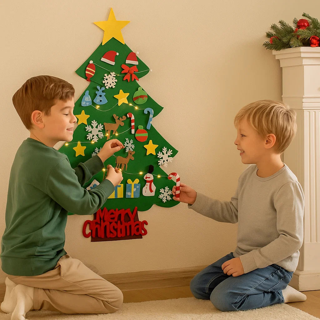 Filcowa choinka DIY dla dzieci | Kreatywna dekoracja 0,5 kg 3