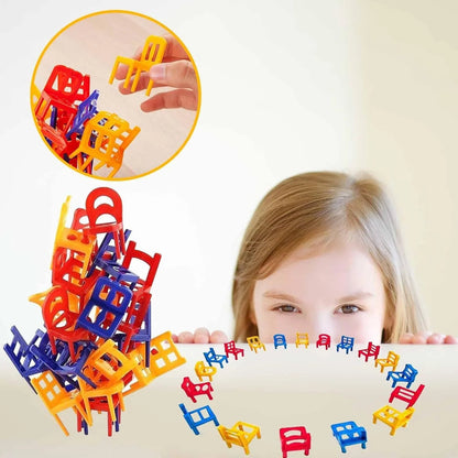 Gra Montessori w Układanie Krzesełek | Rozwija kreatywność 0,5 kg 0