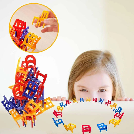 Gra Montessori w Układanie Krzesełek | Rozwija kreatywność 0,5 kg 0