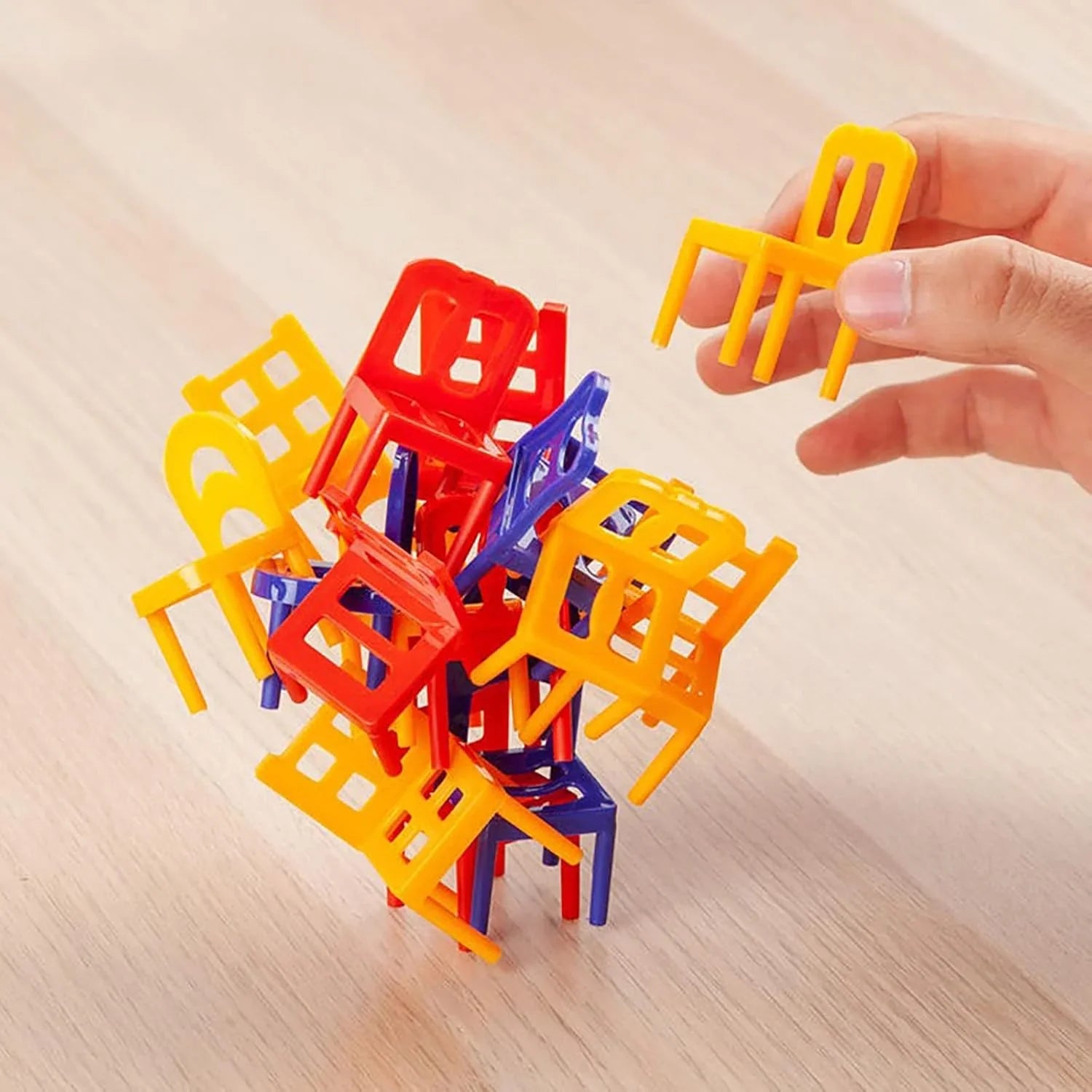 Gra Montessori w Układanie Krzesełek | Rozwija kreatywność 0,5 kg 1