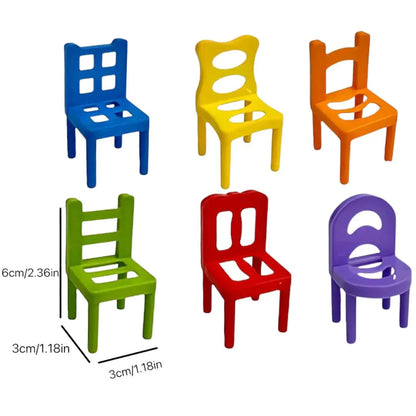 Gra Montessori w Układanie Krzesełek | Rozwija kreatywność 0,5 kg 4