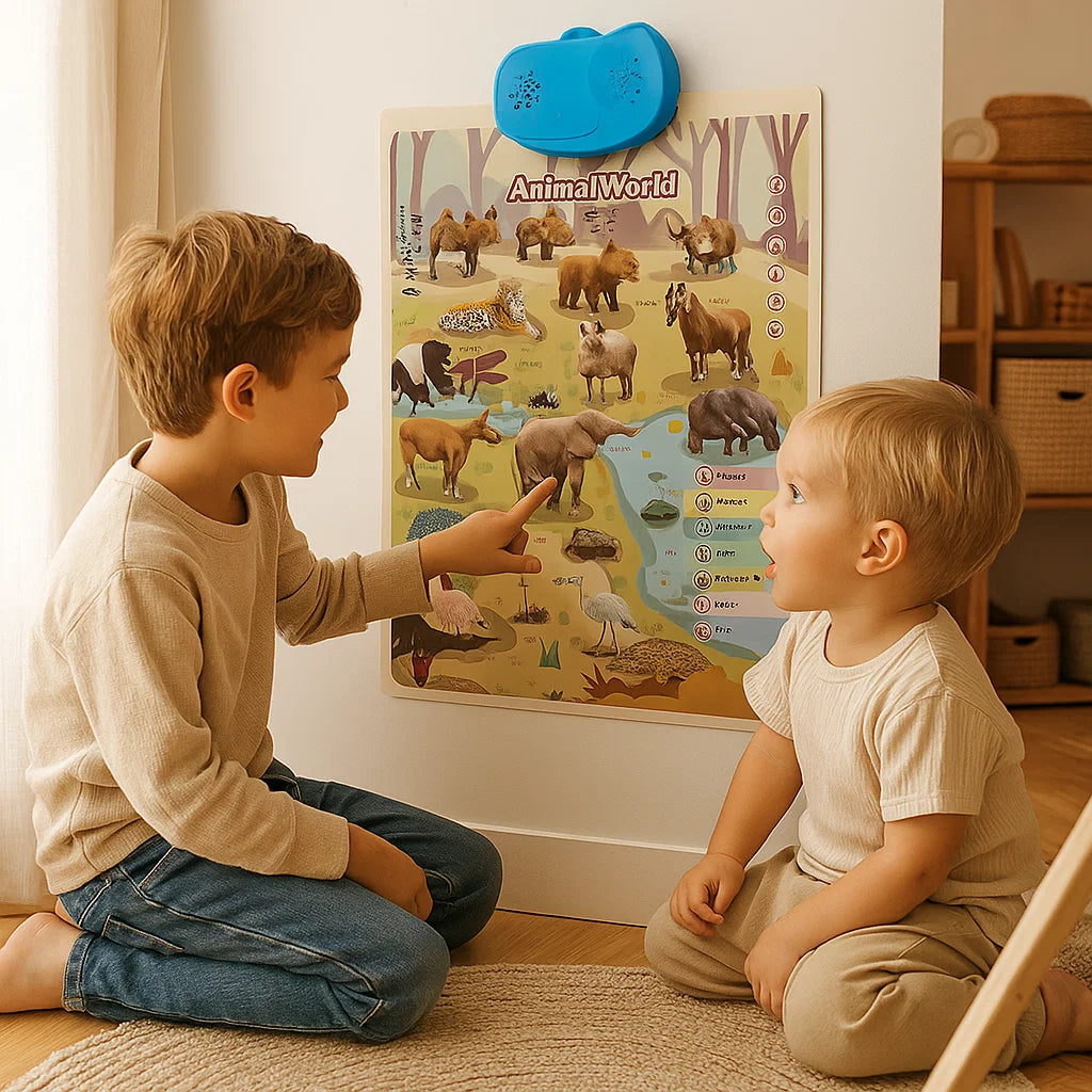 Interaktywna tablica dźwiękowa dla dzieci | Nauka angielskich słów 0,5 kg 3