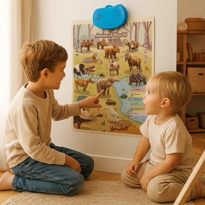 Interaktywna tablica dźwiękowa dla dzieci | Nauka angielskich słów 0,5 kg 3