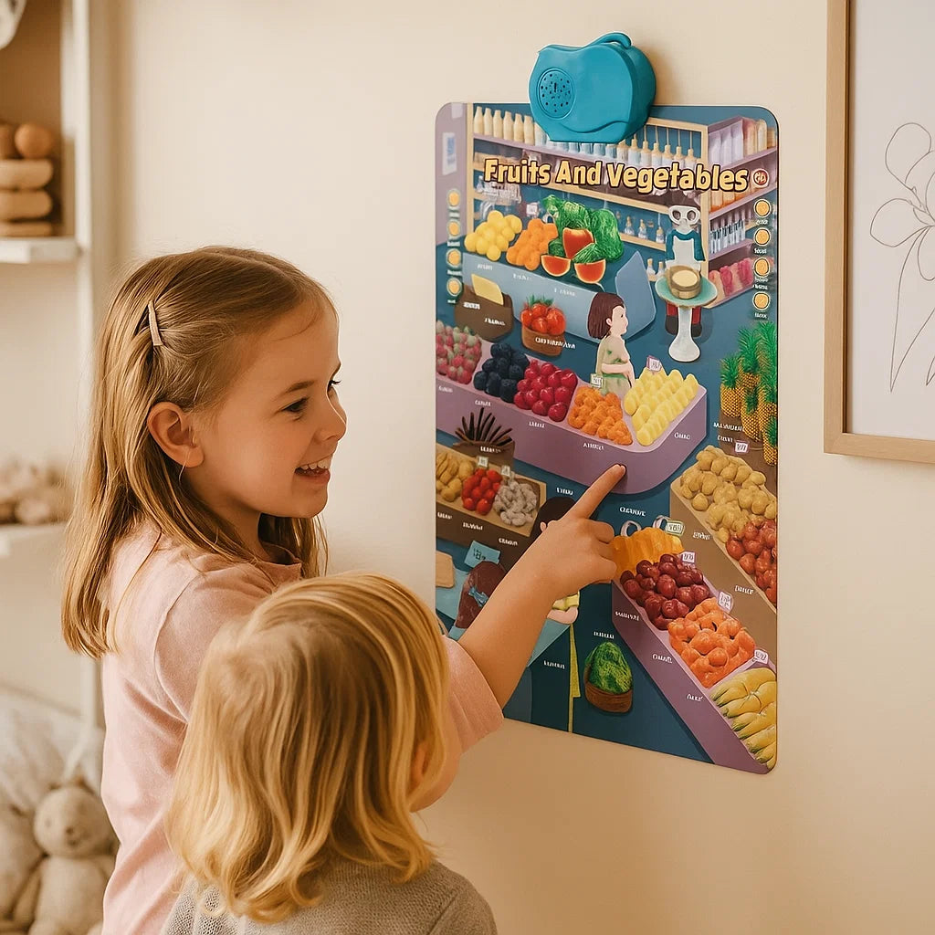 Interaktywna tablica dźwiękowa dla dzieci | Nauka angielskich słów 0,5 kg 4