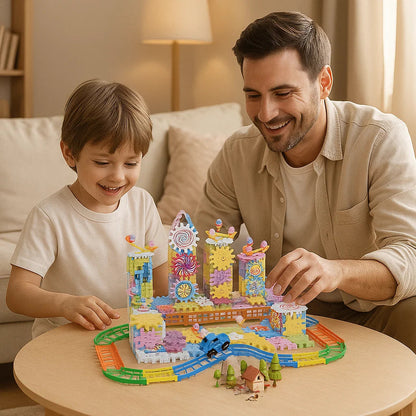 Klocki Konstrukcyjne Mechaniczne | Elektryczna Zabawka Edukacyjna 1,5 kg 3