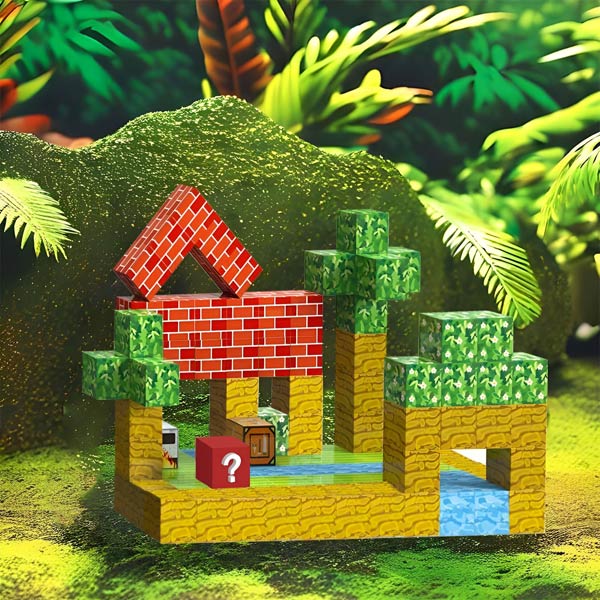 Klocki Magnetyczne Minicraft | Zestaw 48 Sztuk, Waga 0,5 kg 3