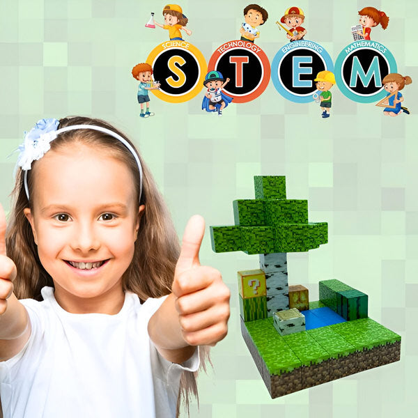 Klocki Magnetyczne Minicraft | Zestaw 48 Sztuk, Waga 0,5 kg 6