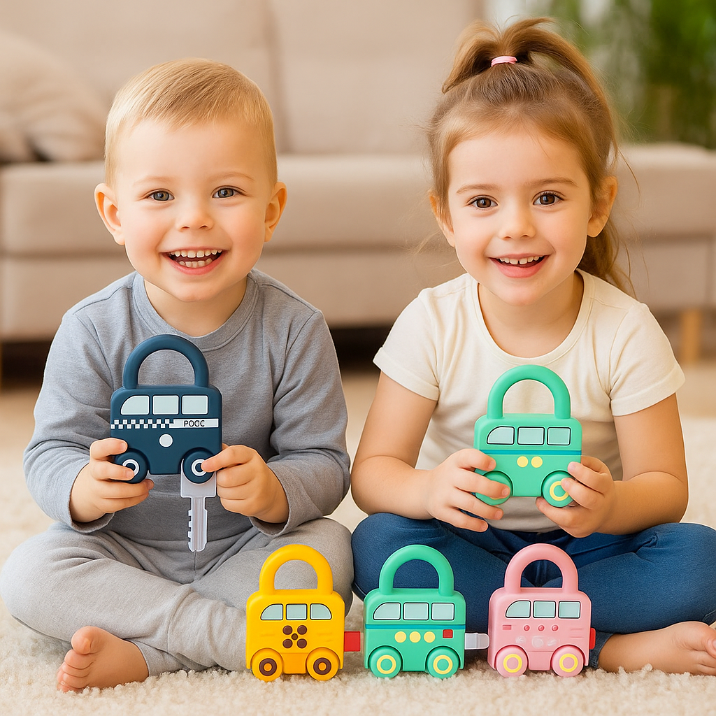 Klucze i Zamki Montessori | Rozwój Motoryczny 0,5 kg | Zabawki Edukacyjne dla 3 Latka 0