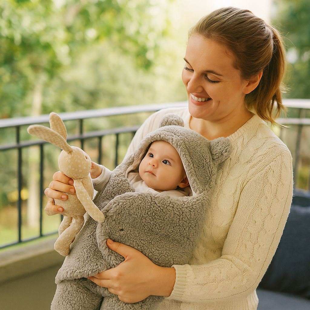Kocyk i pajacyk dla niemowląt | Komfort 0.5 kg 2