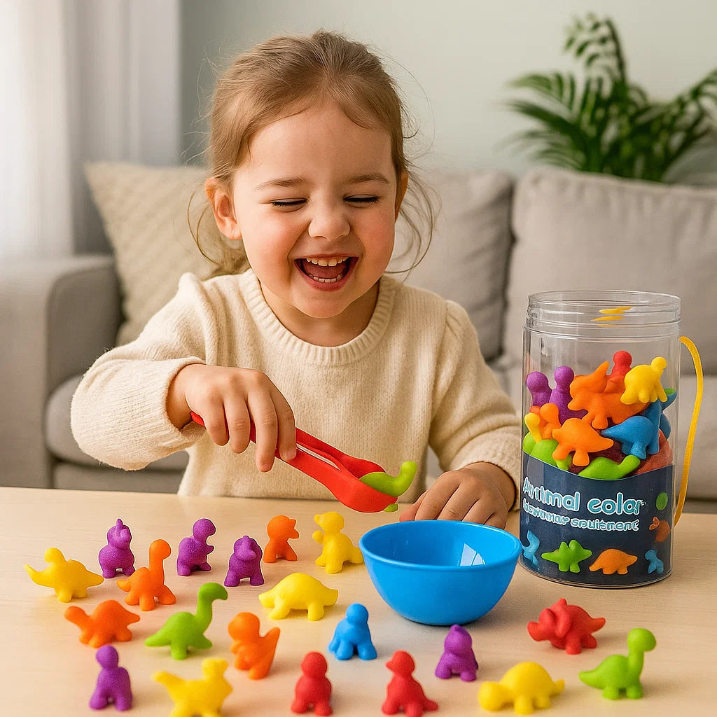 Kolorowa gra sortująca Montessori | edukacja i zabawa 0,5 kg 2