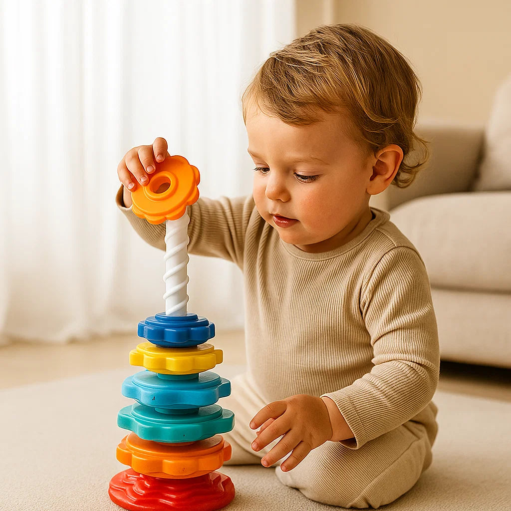 Kolorowa wieża edukacyjna | Rozwój logicznego myślenia 1kg 0