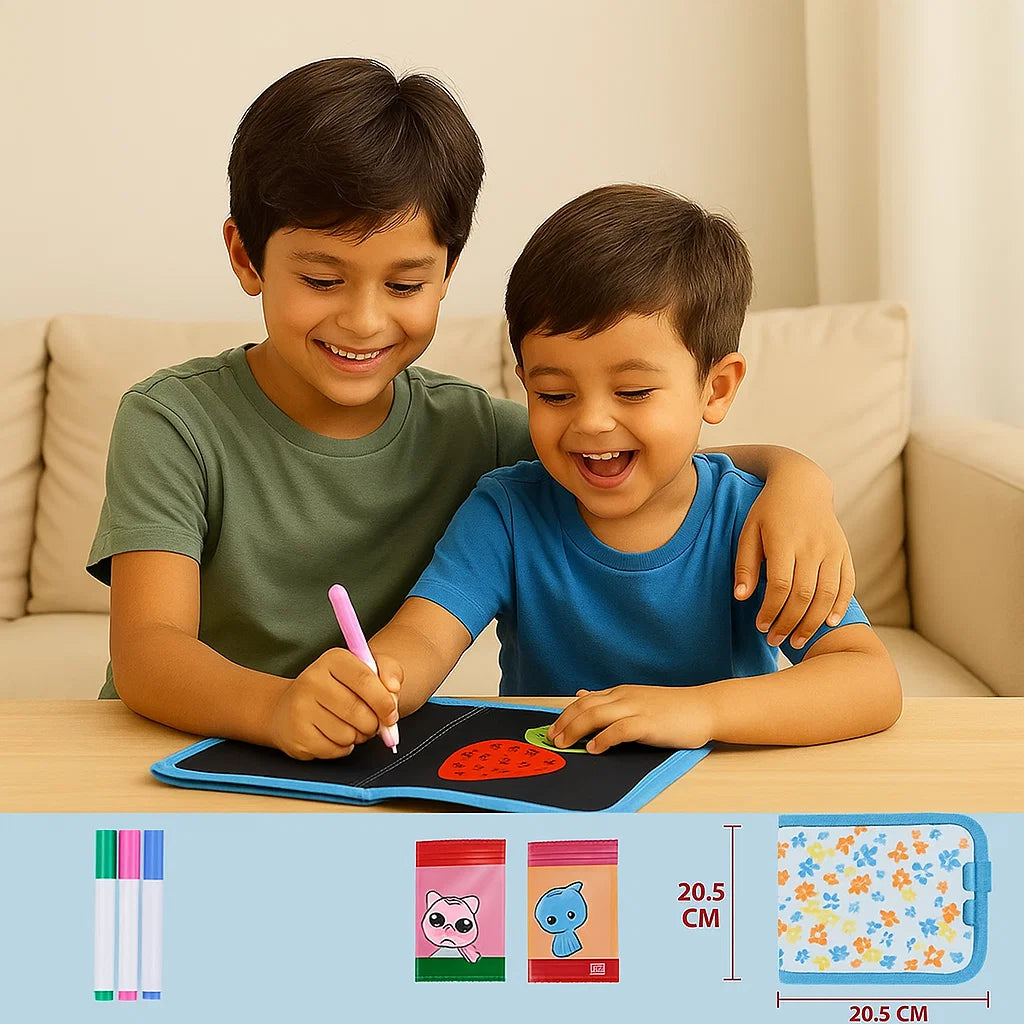 Książeczka do rysowania | Przenośna i wymazywalna 0,5 kg 6