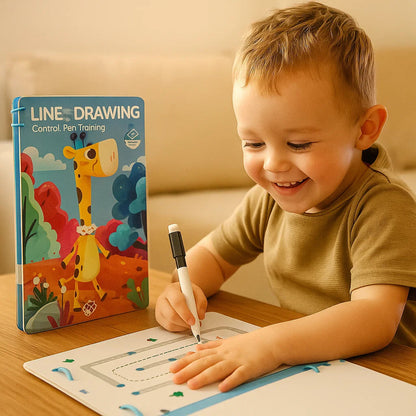 Książka Treningowa do Nauki Pisania dla Dzieci | Poprawa Motoryki Małej 0,5 kg 0