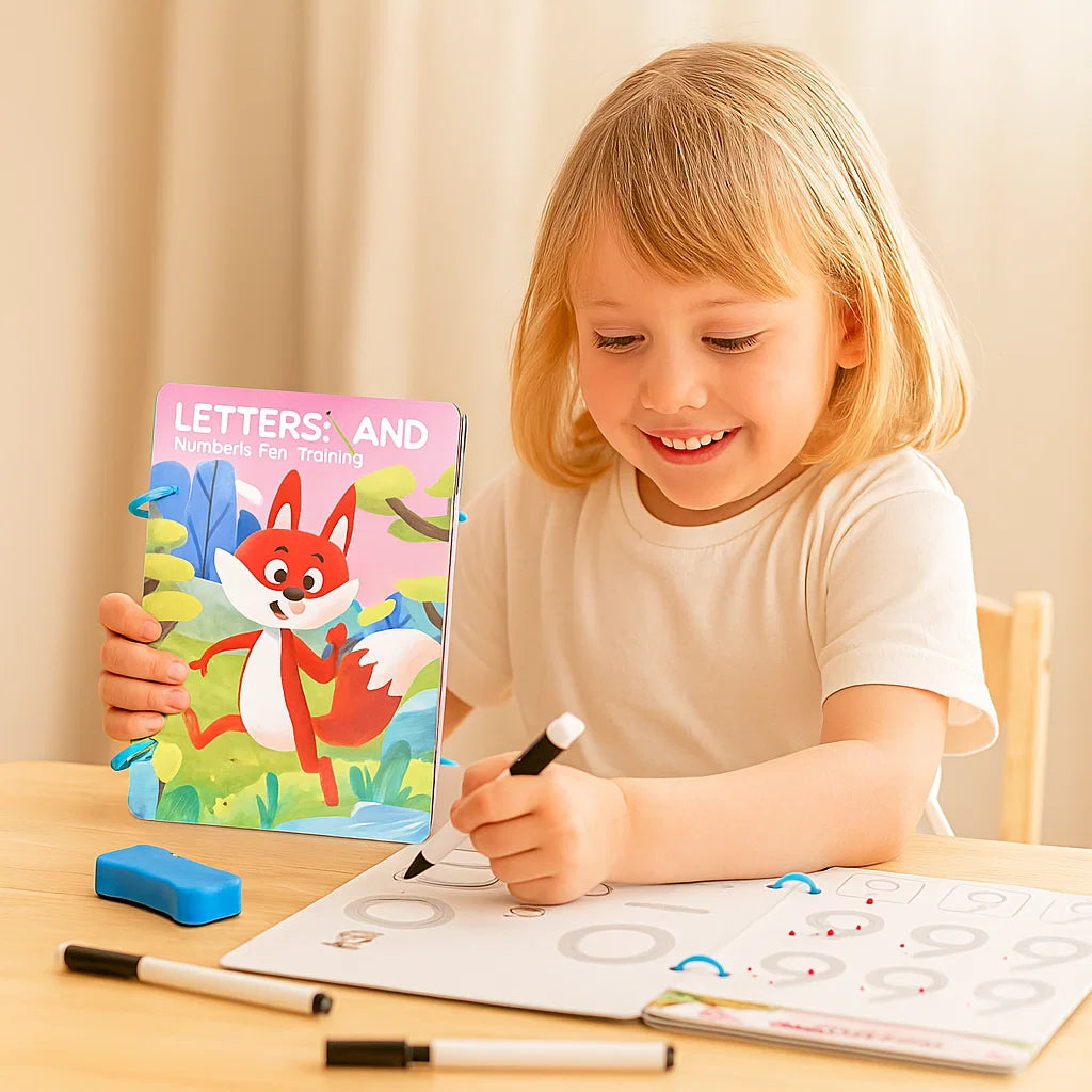 Książka Treningowa do Nauki Pisania dla Dzieci | Poprawa Motoryki Małej 0,5 kg 4