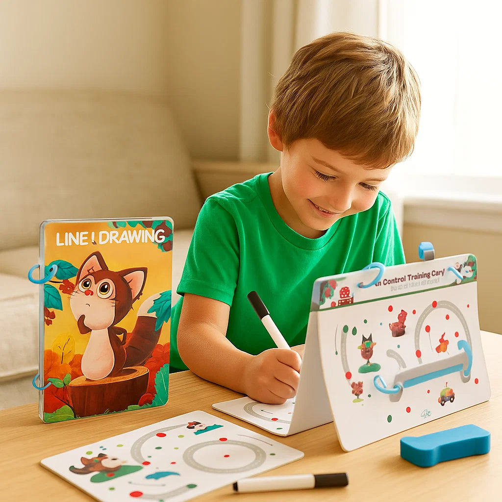 Książka do treningu kontrolowania pióra dla dzieci | Wzmacnia koncentrację i koordynację ręka-oko 0.5kg 2