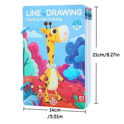 Książka do treningu kontrolowania pióra dla dzieci | Wzmacnia koncentrację i koordynację ręka-oko 0.5kg 4