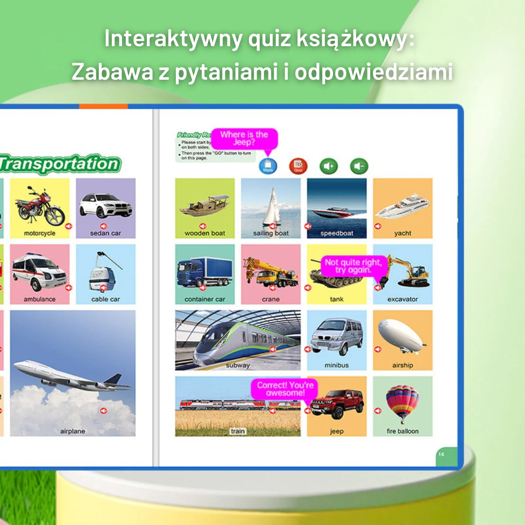 Książka dźwiękowa My First Words | Interaktywna edukacja 0,5 kg 2