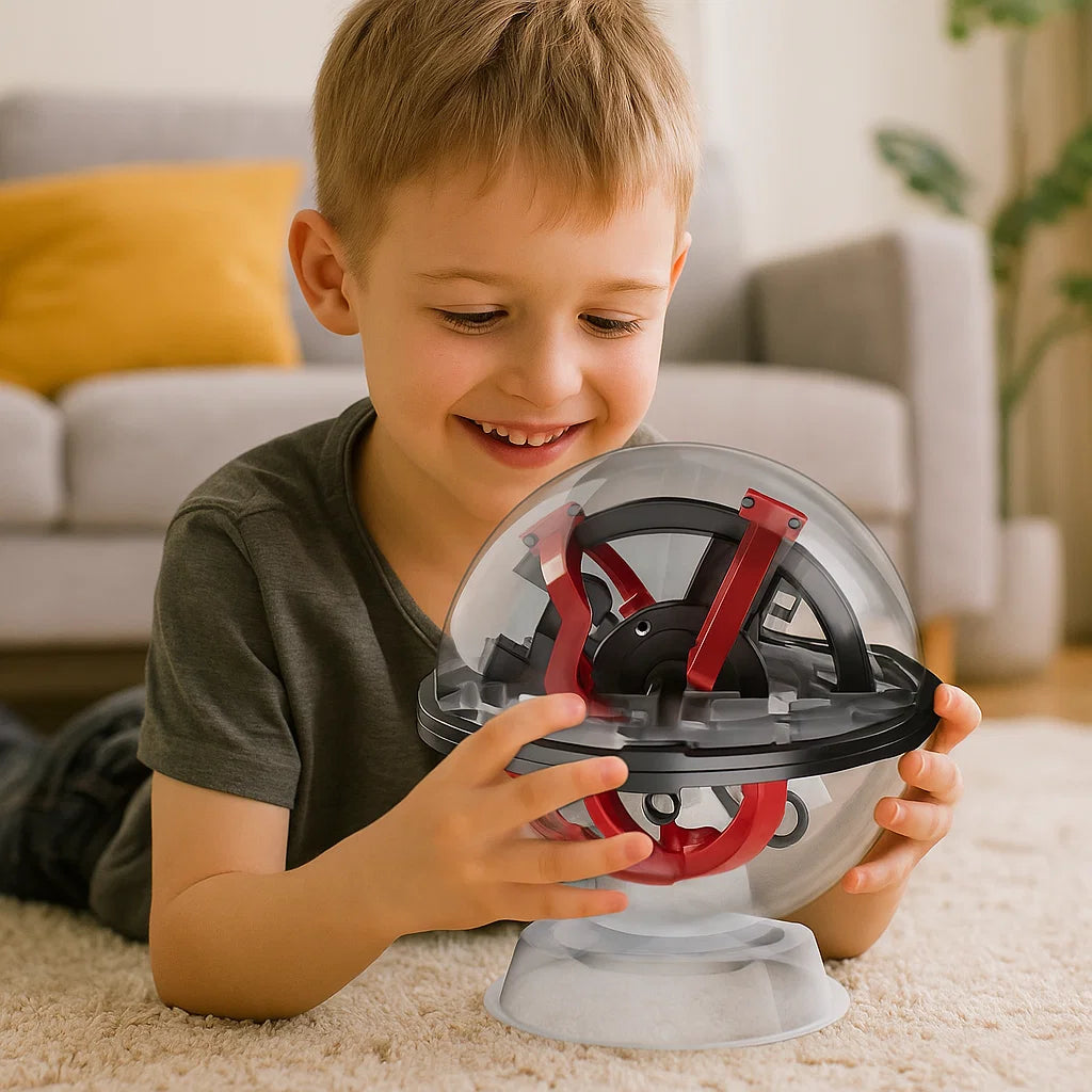 Kula Labirynt 3D | Rozwija Koncentrację | Zabawka Edukacyjna dla 5 Latka | 0,5kg 2