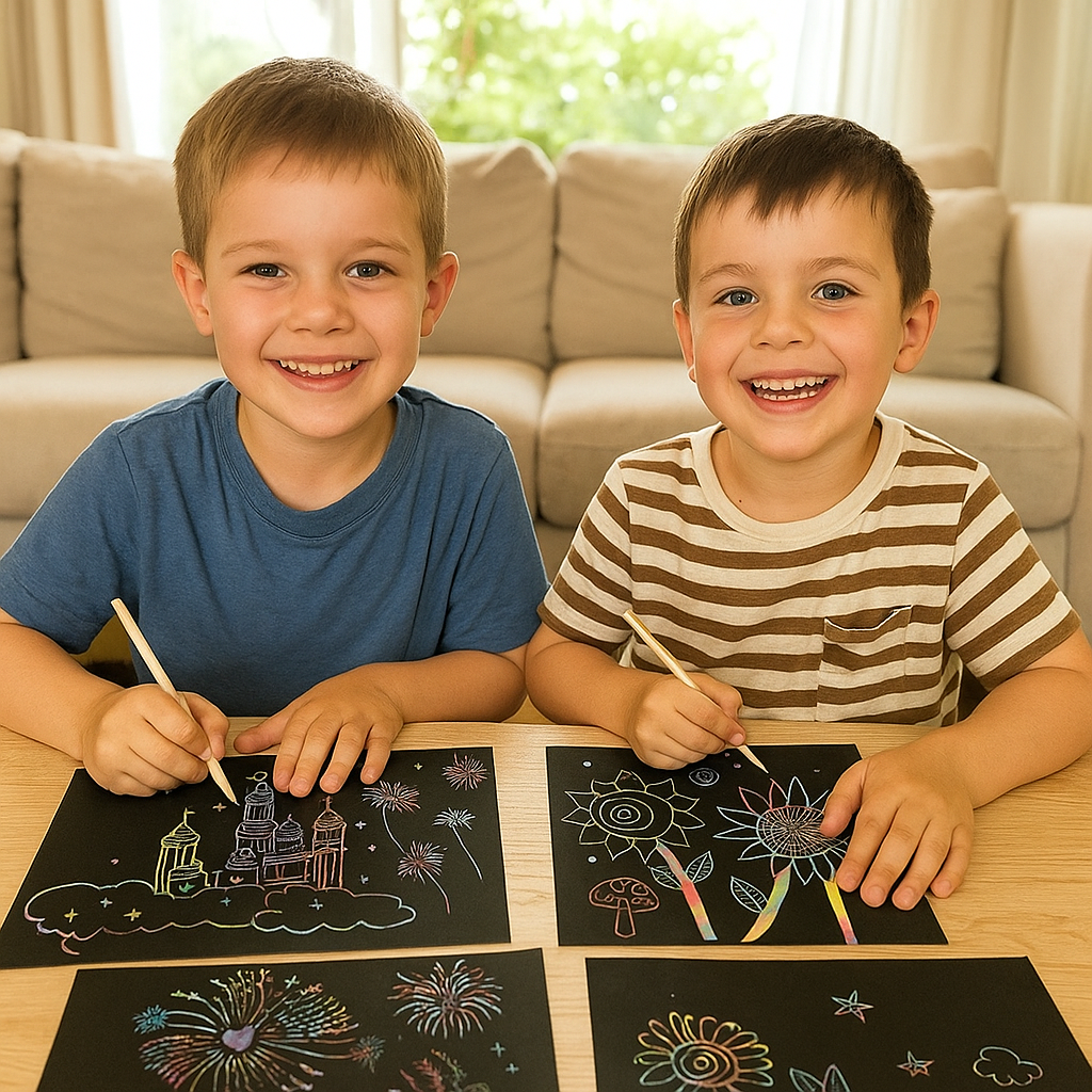 Magiczny tęczowy papier do drapania | Kreatywna zabawa 0,5 kg 0